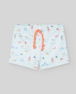 Boxer estampado mar "BAÑO" | PAZ Rodriguez Clearance