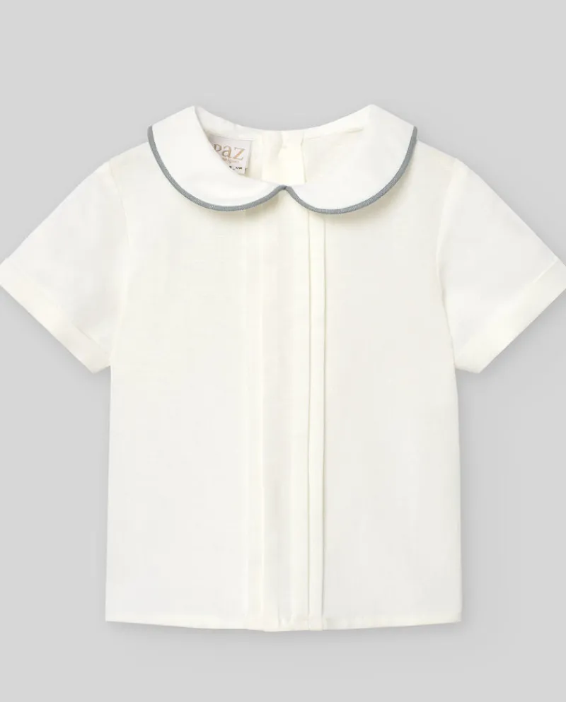 Camisa con lorzas "CEREMONIA" | PAZ Rodriguez New