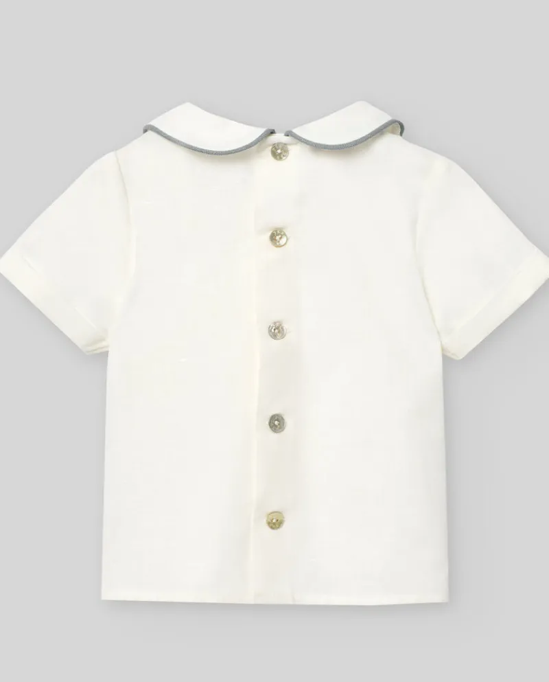 Camisa con lorzas "CEREMONIA" | PAZ Rodriguez New