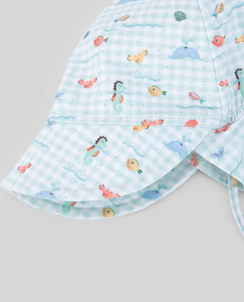 Gorra estampado mar "BAÑO" | PAZ Rodriguez Outlet